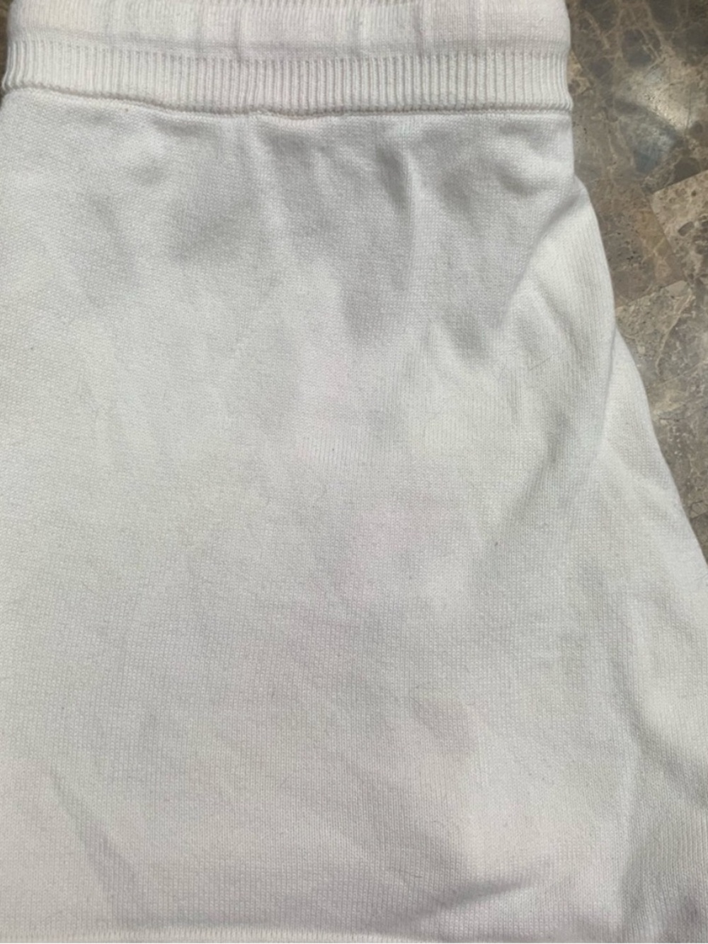 Banana Republic White High-Waist Drawstring Lounge Shorts xsmall - Picture 5 of 6